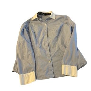 The limited baby blue button up shirt